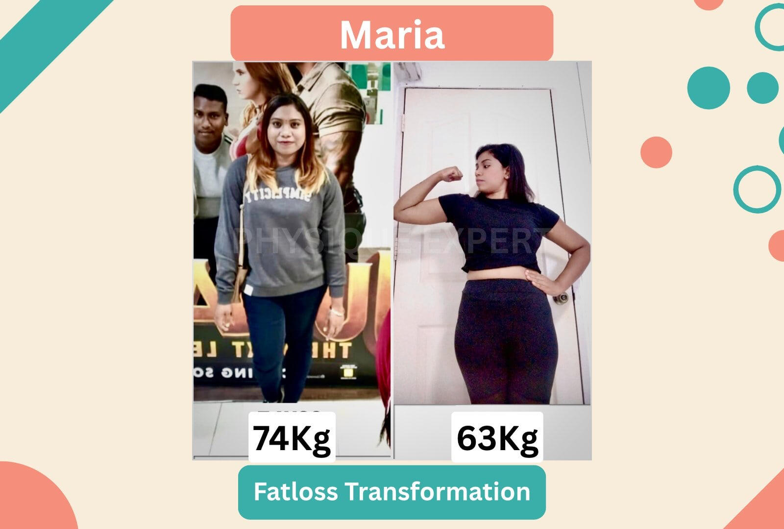 Maria Desauza: a female Busy NRI lost fat and gained confidence to wear favourite clothes